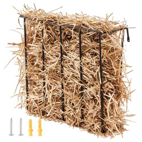 Stevige wandgemonteerde hooiruif voor 5 paarden – 24 gallon capaciteit