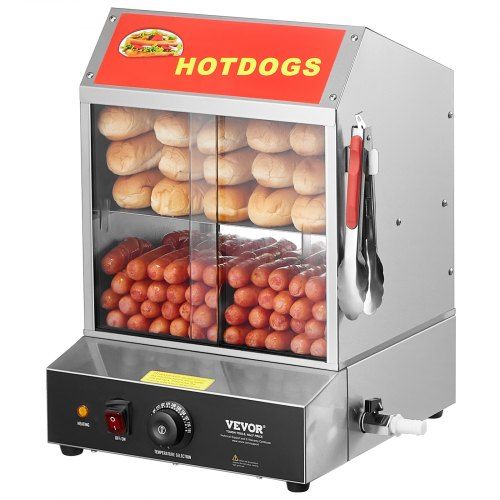 27L 2-laags Hotdogwarmteapparaat met breed temperatuurbereik – Perfect voor cafés en snackbars