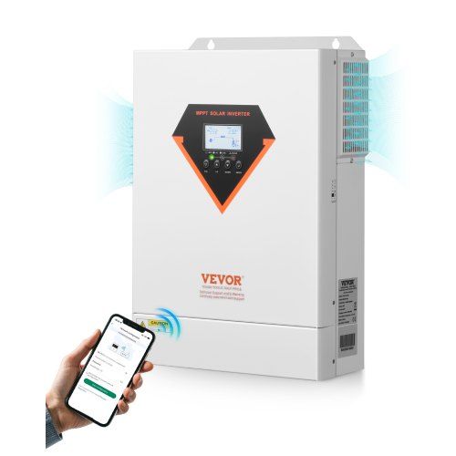 Hybride 6000 W Zonne‑omvormer met 120 A MPPT‑controller – alles‑in‑één voor off‑grid energie