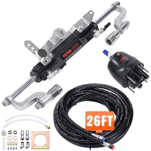Hydraulische buitenboordstuurset voor boten tot 300 pk – complete upgrade voor soepel en veilig varen