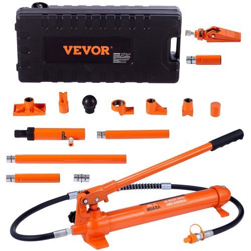 Hydraulische krik 12 ton met complete werkset – krachtige ondersteuning voor elke garage