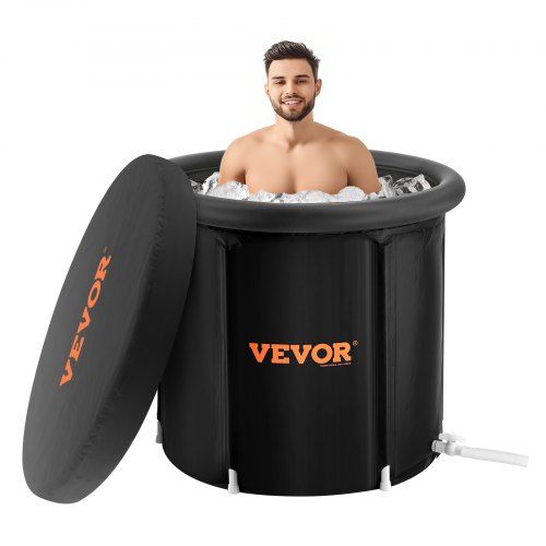 Draagbaar Opblaasbaar Ijsbad van 85 cm – Koudwatertherapie voor Thuis en Op Reis