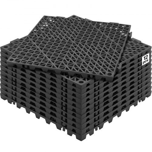 Optimale Drainagematten voor natte en drukbezochte vloeren – 12‑in‑1 interlocking PVC‑tegels