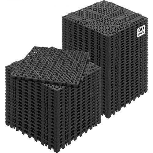 Optimale Drainage en Veiligheid met Interlockerende PVC Vloertegels – 50 Stuks 30 × 30 cm
