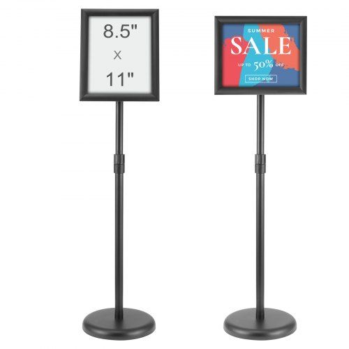 Verstelbare informatiestand 279 × 216 mm: flexibele displayoplossing voor cafés en winkels