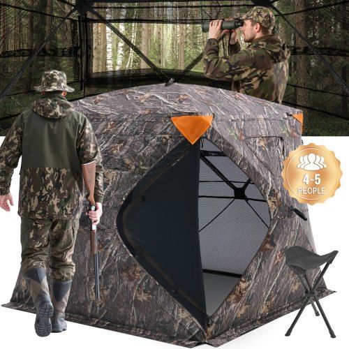 Optimale jachthut met 270° doorzichtig gaas – comfort en stealth in één