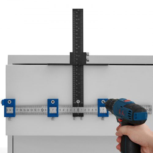Verstelbare kastbeslagmal 0‑25 cm verticaal & 0‑20 cm horizontaal – Precisie voor elke kastinstallatie
