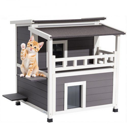 Duurzaam houten kattenhuis met isolatie – Comfort voor binnen‑ en buitenkatten