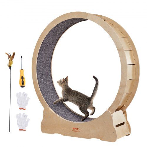 Geluidsarm kattenloopwiel 1320 mm – Duurzame hometrainer voor binnenkatten