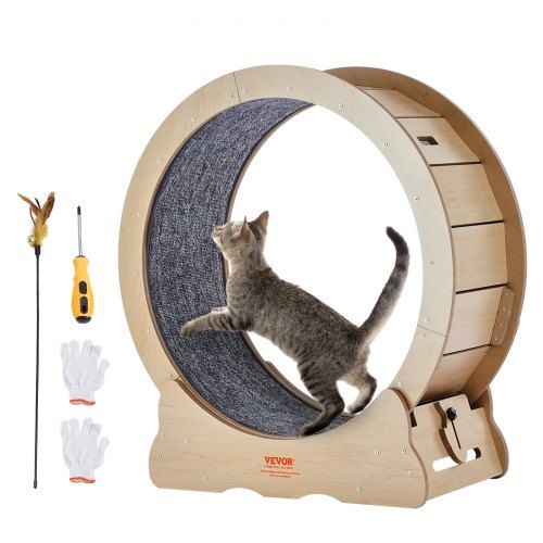 Kattenloopwiel 750 mm – Duurzame binnenactiviteit voor katten tot 3,6 kg