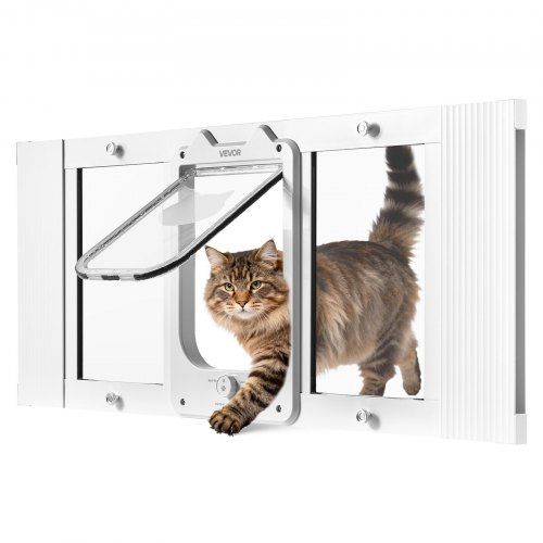 Verstelbaar aluminium kattenluik voor ramen – comfort en veiligheid in één