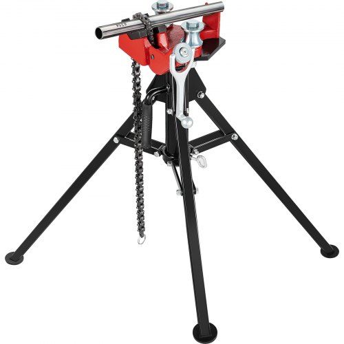 Kettingbankschroef 30 × 120 cm – Draagbare driepoot pijpstandaard voor loodgieters en monteurs