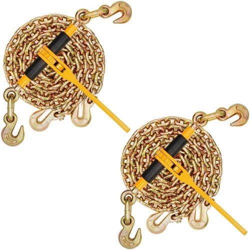 Heavy‑duty ketting‑ en spanbandenset voor veilig vastzetten en slepen