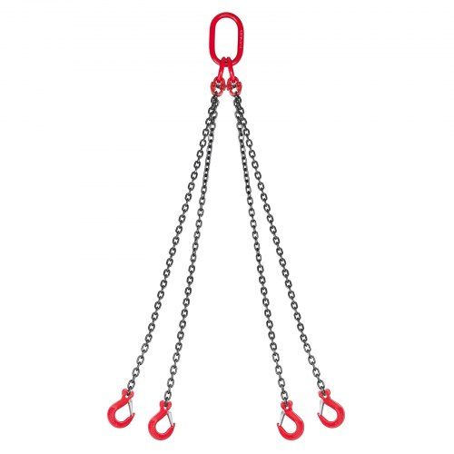 4‑strengs hijsketting 6 mm x 1,5 m – veilig tillen tot 2993 kg