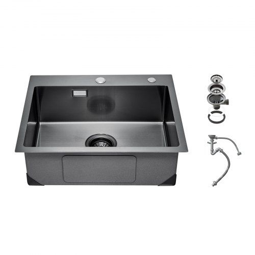 Premium inbouwspoelbak met Nano‑Black afwerking: stijl, duurzaamheid en stilte voor elke keuken