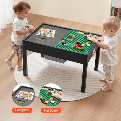 Multifunctionele houten activiteitentafel voor kinderen: speelplezier en organisatie in één