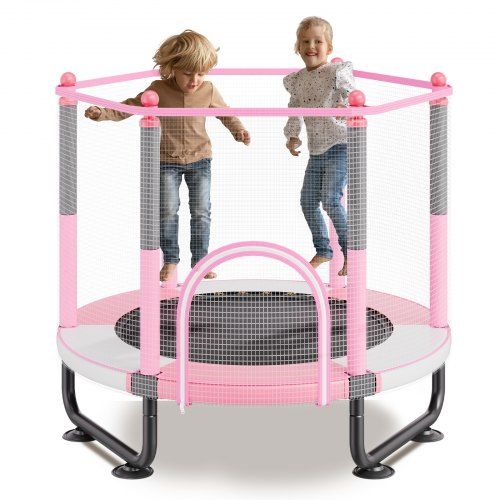 Kindvriendelijke mini‑trampoline met basketbalring – perfecte sprong voor peuters