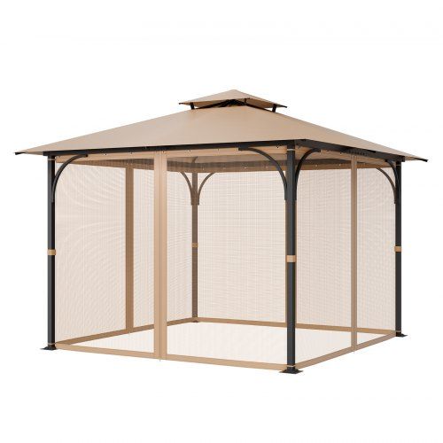 Klamboe voor Gazebo – Draadloos Insectennet voor 4‑kante Prieel (304 × 304 × 213 cm)