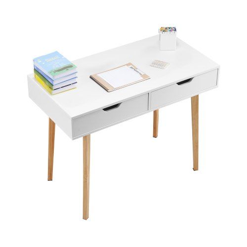 Klein houten kinderbureau met lades – strak design voor de slaapkamer