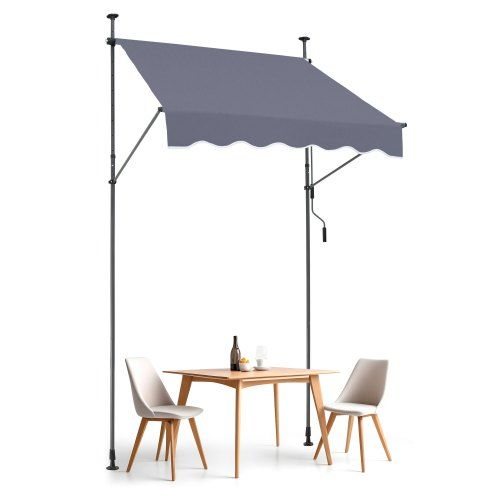 Klemzonnescherm 150×120 cm – Flexibele, waterdichte bescherming voor balkon en tuin