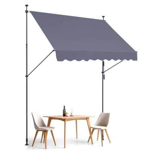 Klemzonnescherm 250×120 cm – Flexibele schaduw voor balkon, terras en tuin