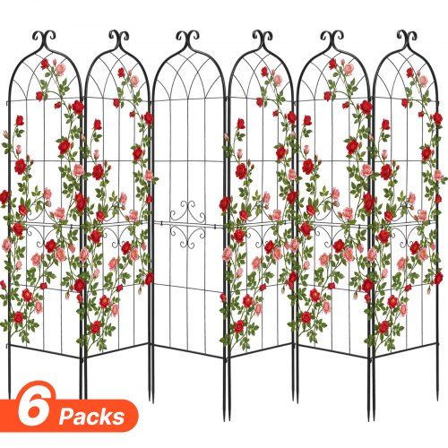 Stabiel Metalen Klimrek voor Tuin en Terras – 4‑delige Set