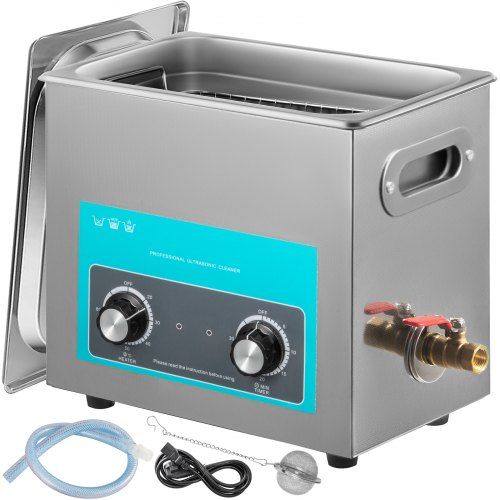 Ultrasone Reiniger 6,5 L met Verwarming – Krachtig en Gebruiksvriendelijk voor Sieraden en Industriële Toepassingen
