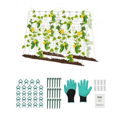 Opvouwbare A‑Frame Komkommertrellis 90 × 140 cm – Praktisch tuinondersteuningssysteem