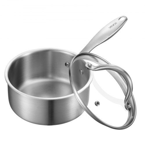Multifunctionele steelpan van 1,4 l: praktisch, duurzaam en klaar voor elke kookplaat