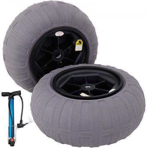 Opblaasbare Kruiwagenwielen 40 cm – Comfort op Zand, Gras en Grind