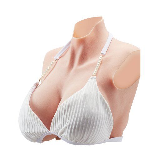 K-Cup Siliconen Borstplaat in Ivoor – Realistisch Comfort voor Cosplay en Drag