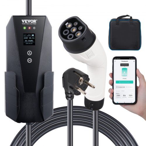 Draagbare EV‑oplader met LCD‑scherm: Praktisch, veilig en klaar voor elke situatie