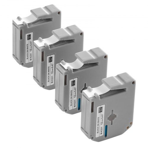 Alles wat u moet weten over de Brother‑compatible labeltape (4‑pack, 12 mm, zwart‑op‑wit)