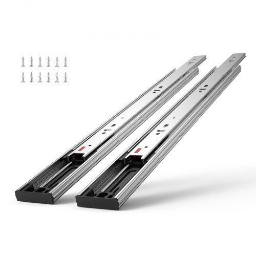 Stil en sterk: 6‑paar kogellagerladegeleiders 457 mm met soft‑close