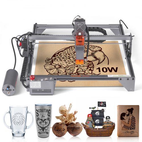 Lasergraveermachine 10 W met 40×40 cm werkgebied – veelzijdig en betaalbaar
