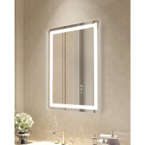 LED Badkamerspiegel 50×70 cm – Dimbaar, Anti‑Condens & Drie Kleurtemperaturen