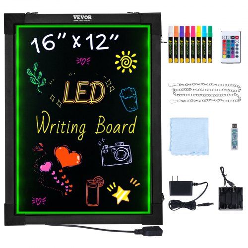 Verlicht LED‑menubord met neon‑effect voor bruiloften, evenementen en creatieve projecten
