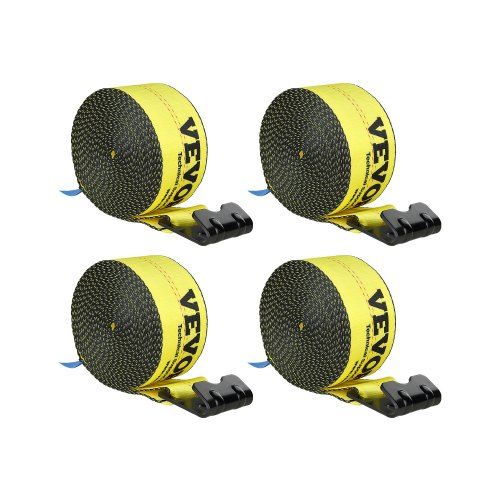 Sterke en veelzijdige lierriemen 4‑pack – 6.000 lb draagvermogen, gele veiligheid