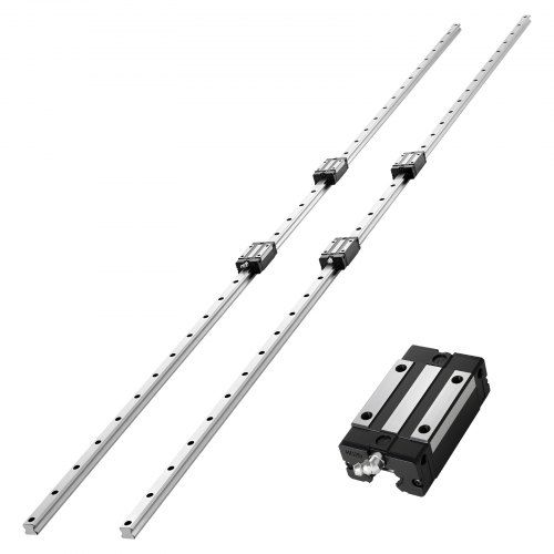 Zeer Nauwkeurige 2‑delige Lineaire Geleiderailset 2000 mm voor CNC, Freesmachines en 3D‑printers