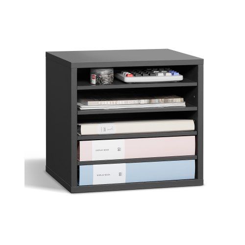 5‑Compartimenten Literatuurorganizer – Flexibele Opbergoplossing voor Kantoor en Klaslokaal