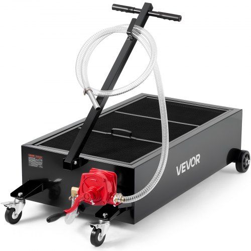 Optimale Olieopvang voor Werkplaats en Boerderij: 94,6 L Low‑Profile Bak met Handpomp