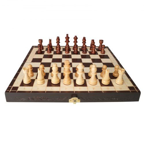 Magnetisch Houten Schaakset – Flexibel Spelen en Stijlvol Design