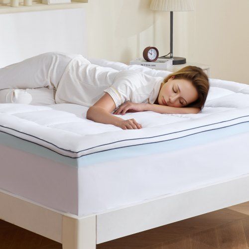Optimale Slaap met de 4‑inch Traagschuim & Gel Matrastopper (60×80 inch)