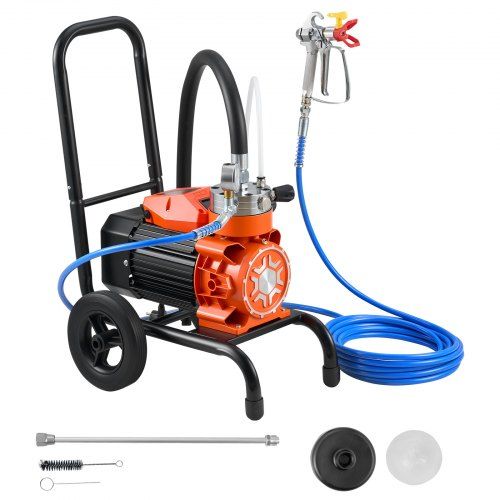Membraan Airless verfspuit 900 W – Krachtig, mobiel en onderhoudsarm