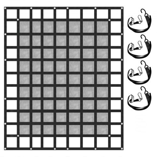 Robuust mesh bagagenet voor pick‑up, aanhanger en SUV – 2,44 m x 2,05 m