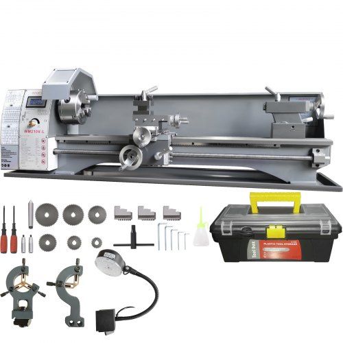 Metaaldraaibank 211 × 750 mm met 750 W borstelloze motor – krachtige precisie voor hobby‑ en professioneel gebruik