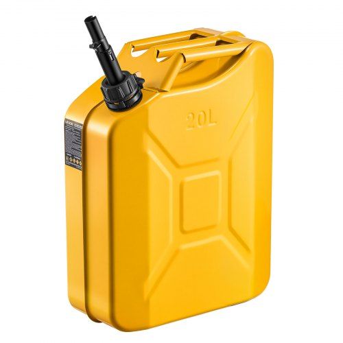 Robuuste 20‑liter metalen brandstofkan: Praktisch, lekvrij en snel bijvullen