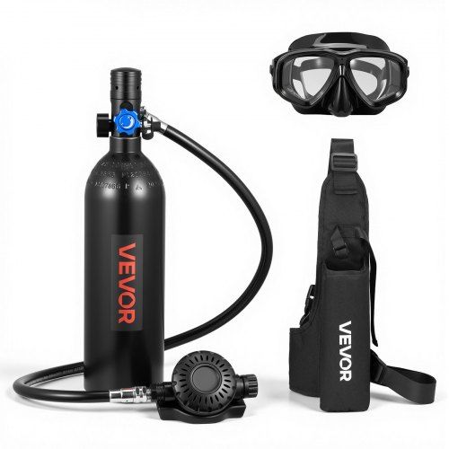 Mini duikfles 1 L – Draagbare longfles voor snorkelen, noodsituaties en ondiep water