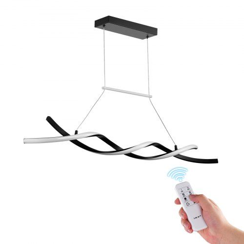 Dimbare lineaire LED hanglamp met afstandsbediening – flexibele verlichting voor keuken en eetkamer