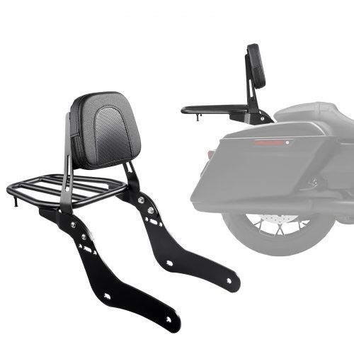 Afneembare sissybar met leren rugleuning en bagagerek voor Honda Rebel CMX300/CMX500 – Comfort en stijl voor elke rit
